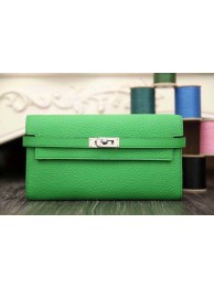 Imitation 2015 Hermes kelly wallet new model 051300 green JH01802sS26
