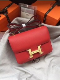 Imitation AAA Hermes Constance Bag Epsom calfskin H0713 red JH01507Qz50