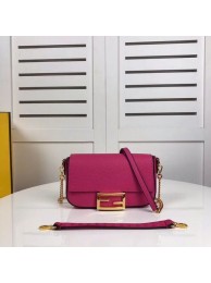Imitation Best Fendi BAGUETTE leather bag F2467 rose JH08500CD19