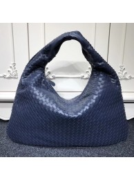 Imitation Bottega Veneta Calf leather Hobo Bag 5092 dark blue JH09334mf57