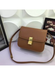 Imitation Celine Classic Box Flap Bag Calfskin Leather 88008 Naturals JH06370vX95