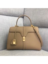 Imitation CELINE MEDIUM 16 BAG IN SATINATED CALFSKIN 187373 Khaki JH05976cg47