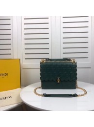 Imitation Cheap Fendi KAN I F leather bag 8BF053 green JH08676wG78