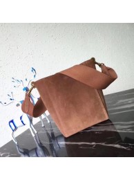 Imitation Fashion Celine Seau Sangle Original Suede Leather Shoulder Bag 3370 brown JH06131Ft19