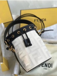 Imitation FENDI MON TRESOR Mini bag in beige canvas 8BS010 JH08538HE81