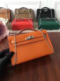 Imitation Hermes Mini Kelly Tote Bag Epsom Leather 1707 orange JH01543ox12