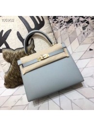 Imitation Hermes original Kelly Epsom Leather KL32 light blue JH01377Ad61
