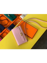 Imitation Hermes Original kelly espom leather to go woc Bag H4087 light pink JH01212sS26