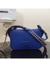 Imitation High Quality Prada Concept calf leather bag 1BD123 blue JH05451dN21