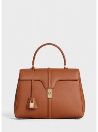 Imitation Hot CELINE MEDIUM 16 BAG IN SATINATED CALFSKIN 187373 TAN JH05973Rl62