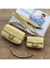 Imitation Hot FENDI BAGUETTE Mini Shoulder Bag 8BS017 Beige JH08596CQ60