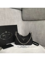 Imitation Hot Prada Re-Edition 2005 nylon mini shoulder bag 1BH203 black JH05056CQ60