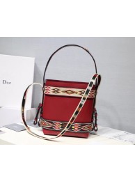 Imitation Luxury DIOR DIORODEO HOBO TAS VAN KALFSLEER M5871 red JH07429VD53