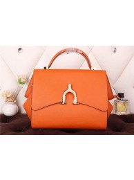 Imitation Luxury Hermes kelly 35CM stirrup top handle bag 30560 orange JH01759VD53