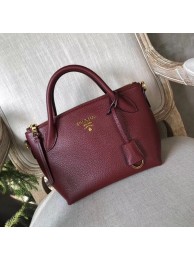 Imitation Prada Calf leather bag 1BH111 Burgundy JH05373Sn26