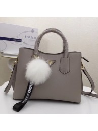 Imitation Prada Calf leather bag 56922 grey JH05412Rd46