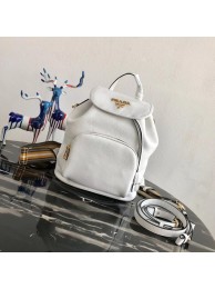 Imitation Prada Leather backpack 1BZ035 white JH05278mv84