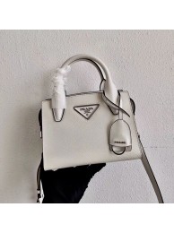 Imitation Prada Saffiano leather mini-bag 2BA269 White JH04997qN69