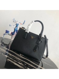 Imitation Prada Saffiano original Leather Tote Bag 1BA1801 black JH05282wE81