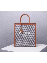 Imitation Top Celine TEEN TRIOMPHE BAG IN TRIOMPHE CANVAS AND CALFSKIN CL90402 BLUE JH05832eZ32