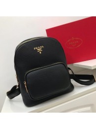 Imitation Top Prada Calf leather knapsack 2825 black JH05242eZ32