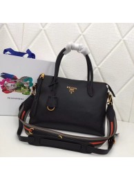 Knockoff 1:1 Prada Calf leather bag 1BA157 black JH05401Wj74