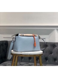Knockoff AAA FENDI BY THE WAY REGULAR Small multicoloured leather Boston bag 8BL1245 sky blue&cream JH08632nQ90