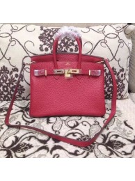 Knockoff AAA Hermes Birkin H25 litchi grain red JH01782nQ90