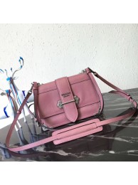 Knockoff AAA Prada Cahier Leather Shoulder Bag 1BD095 pink JH05682nQ90