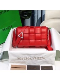 Knockoff AAAAA Bottega Veneta PADDED CASSETTE BAG 591970 RED JH09177bP60
