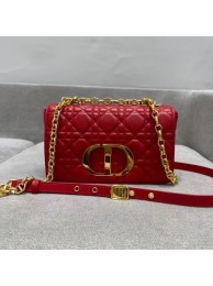 Knockoff AAAAA Dior SMALL DIOR CARO BAG red Soft Cannage Calfskin M9241 JH06817bP60