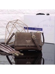 Knockoff AAAAA Prada Cahier Leather Shoulder Bag 7397 Khaki JH05637bP60