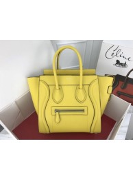 Knockoff Celine Luggage Micro Original Leather Tote Bag M3308 lemon JH06204dO66