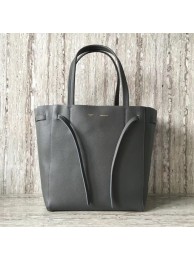 Knockoff CELINE SMALL CABAS PHANTOM IN SOFT GRAINED CALFSKIN 17602 dark grey JH06015PF42