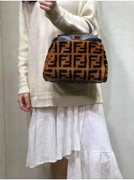 Knockoff Fendi PEEKABOO REGULAR 8BN290A Brown JH08694Jz41
