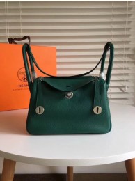 Knockoff Hermes Lindy togo Original Leather Shoulder Bag 5086 Green JH01605ry98