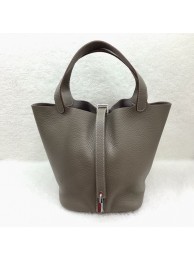 Knockoff Hermes Picotin Lock 22cm Bags togo Leather 1048 Gray JH01714dO66