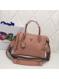 Knockoff Prada Calf leather bag 1BA157 pink JH05402Hv51