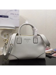 Knockoff Prada Calf leather bag 1BA2019 white JH05397ll66