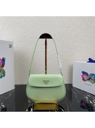 Knockoff Prada Saffiano leather shoulder bag 2BD311 green JH04915ry98