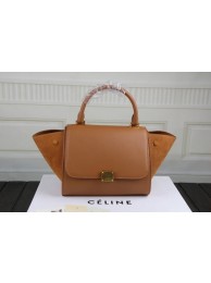 Knockoff Top 2015 Celine classic nubuck leather with original leather 3345 light coffee JH06545ZM75