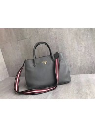 Knockoff Top Prada Calf leather bag BN1579 grey JH05365ZM75