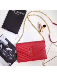 Knockoff Yves Saint Laurent hot style shoulder bag 393953 red JH08222Bc82