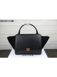 Luxury Celine Trapeze Bag Original Leather 3342-1 black JH06508NG76