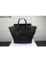 Luxury Imitation 2015 Celine Collection crocodile 3308-1 black JH06606Pn88