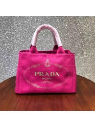 Luxury Prada Fabric Printed Tote 1BG439 rose JH05531Kv15
