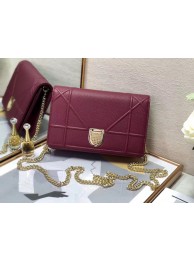 Luxury Replica DIORAMA CALFSKIN CLUTCH M49P purplish JH07053Dg53