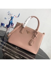 Luxury Replica Prada Saffiano original Leather Tote Bag 1BA1801 Light Pink JH05283Dg53