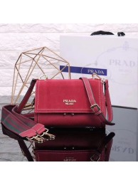 Prada Cahier Leather Shoulder Bag 7397 red JH05638Sy67