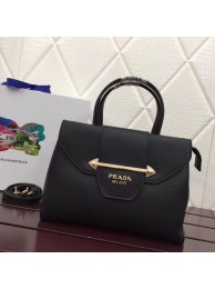 Prada Calf leather bag 13709 black JH05349Fk29